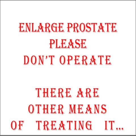 Prostate no operation