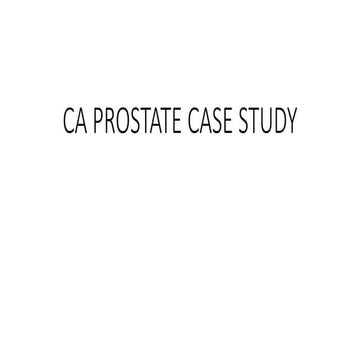 Prostate presentation.Ca prostate etiology staging