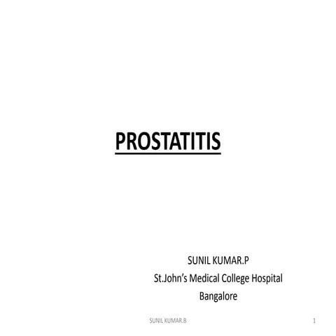 Prostatitis