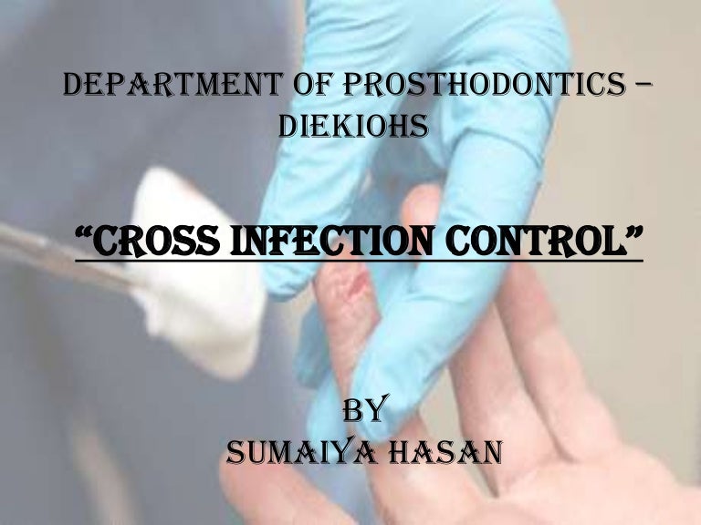 Cross infection control in dentistry (Few basic points)