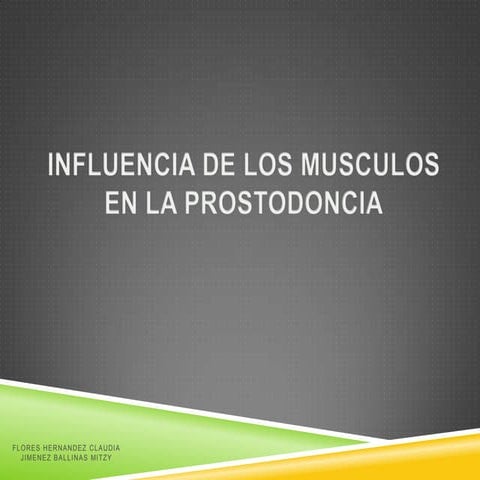 Músculos y Prostodoncia