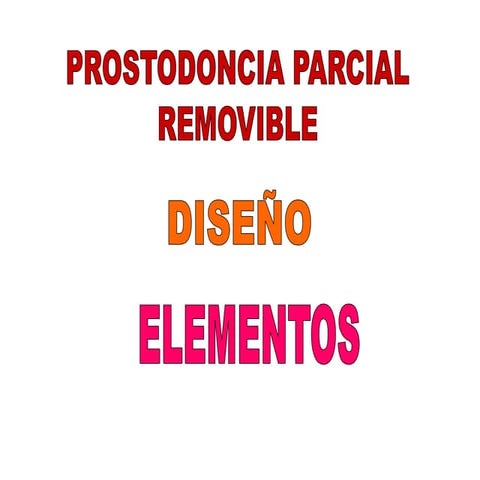 Prostodoncia removible