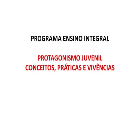 Aulas de protagonismo juvenil ef | PDF