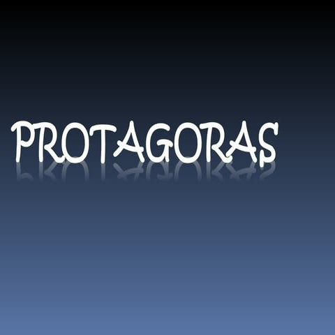 Protagoras | PPT
