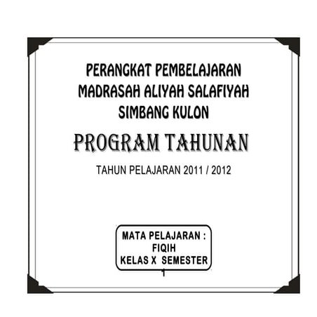 Protah Fiqih MA Kelas x, 1 2 | DOC