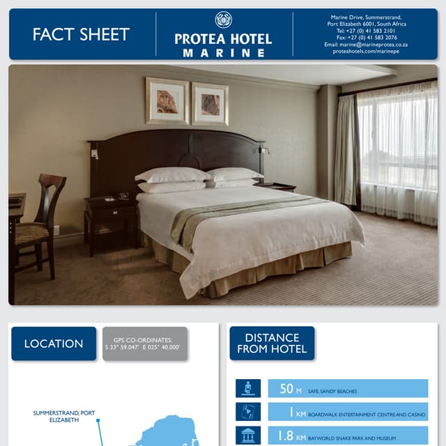 Protea Hotel Marine Fact Sheet
