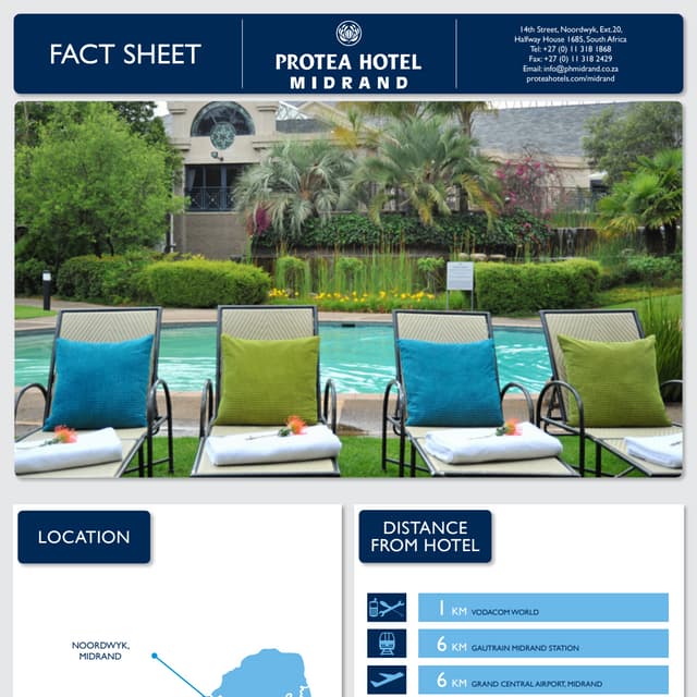 Protea Hotel Midrand Fact Sheet 