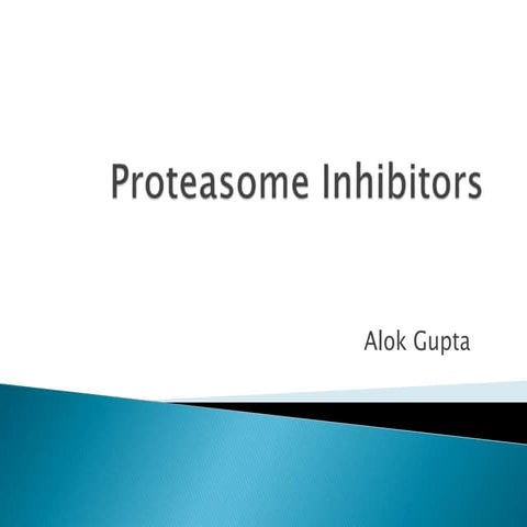 Proteasome inhibitors in treatment of multiple myeloma