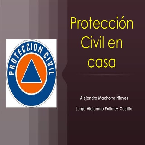 Protección civil en casa