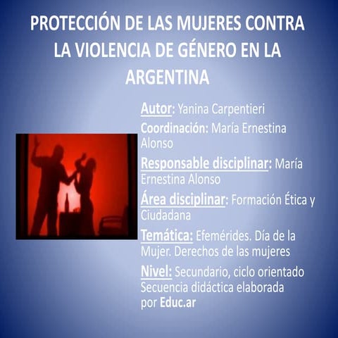 Protección de las mujeres contra la violencia de genero en la argentina