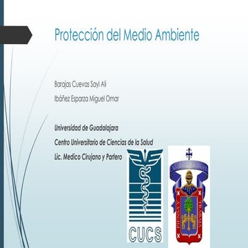 Protección del medio ambiente