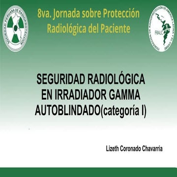 Protección radiológica en irradiador gamma autoblindado
