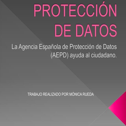 Protección de datos. Normativa y regulación.