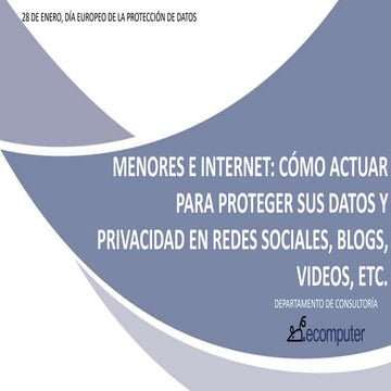 Protección de datos redes sociales metodología