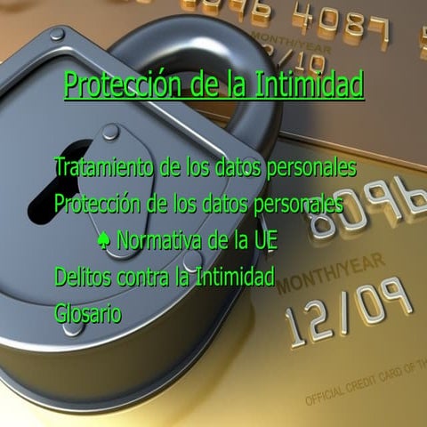 Proteccion de la intimidad