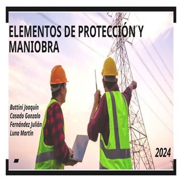 Presentación de elementos de protección en redes de MT y AT