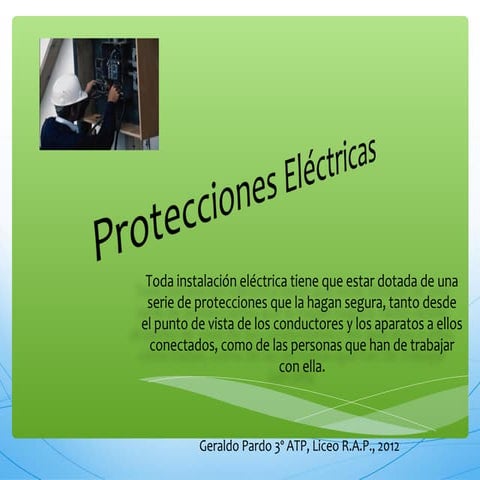 Protecciones eléctricas 1 