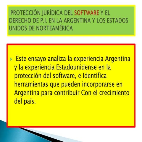 Proteccion juridica al soffware
