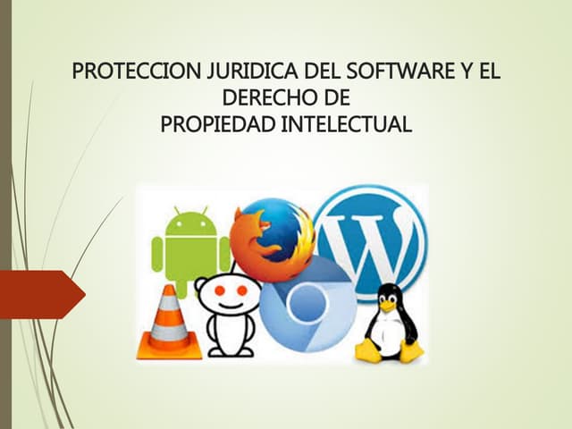 Proteccion juridica del software.