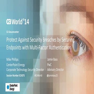 Protect Against Security Breaches by Securing Endpoints with Multi-Factor Aut...