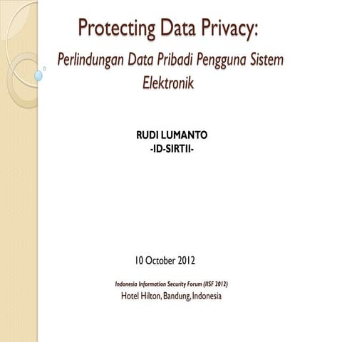 Protecting Data Privacy
