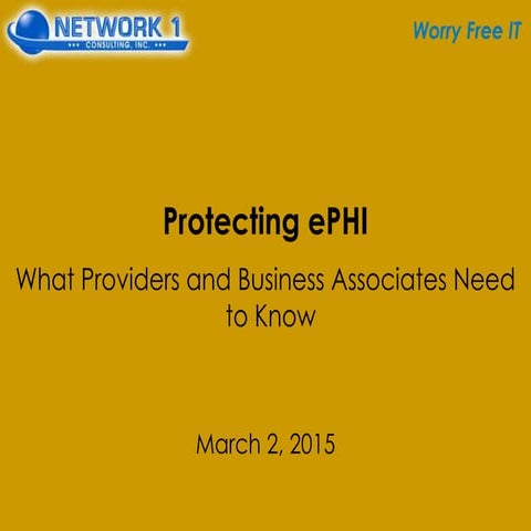 Protecting ePHI: What Providers and Business Associates Need to Know