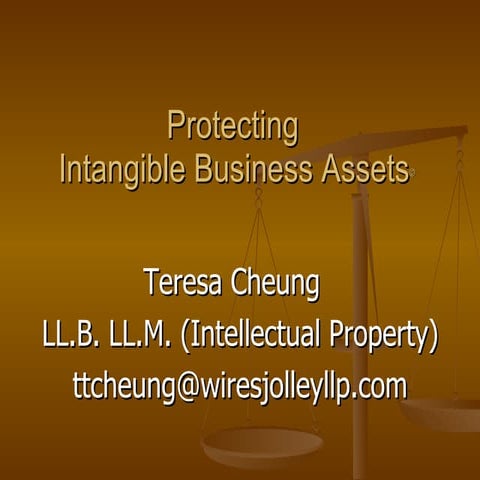 Protecting Intellectual Property And Trade Secrets (Oct29.08) | PPT