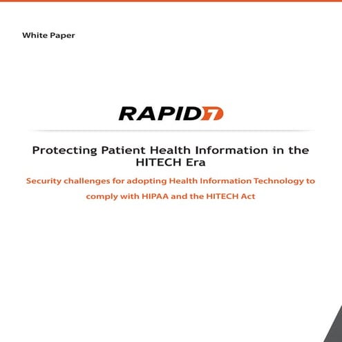 Protecting Patient Health Information in the HITECH Era