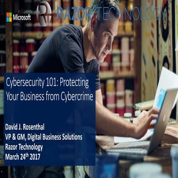 Protecting Your Business from Cybercrime - Cybersecurity 101