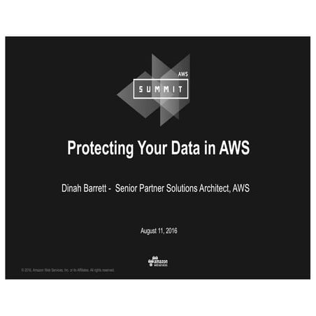 Protecting your data in AWS 