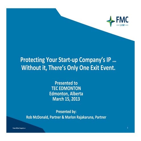 Protecting Your Start-Up Company's IP