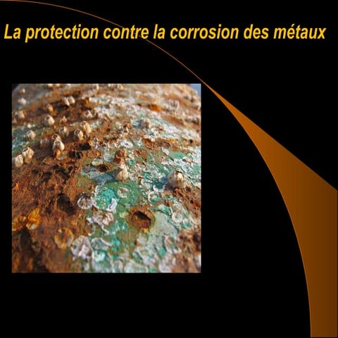 Protection des métaux contre la corrosion