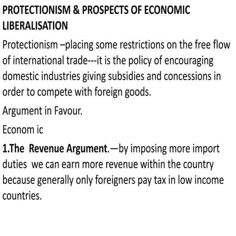 Protectionism