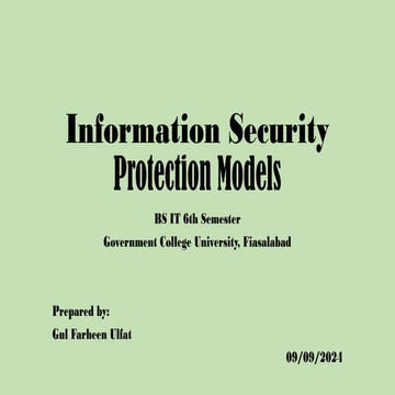 protection models. information securitypptx