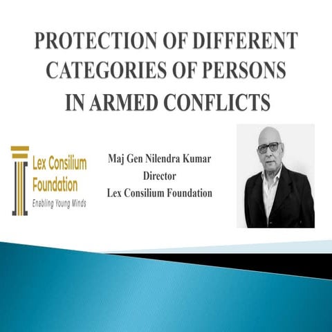 Protection of Different Categories of Persons in Armed Conflicts