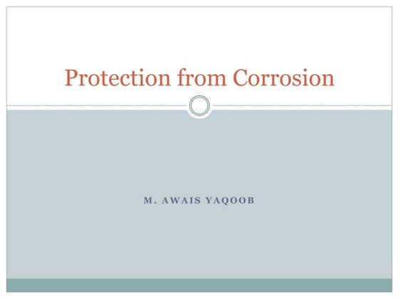 Anodic protection for corrosion prevention | PDF