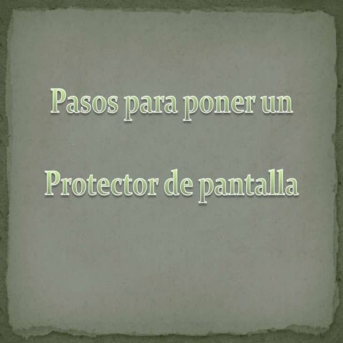 Protector de pantalla