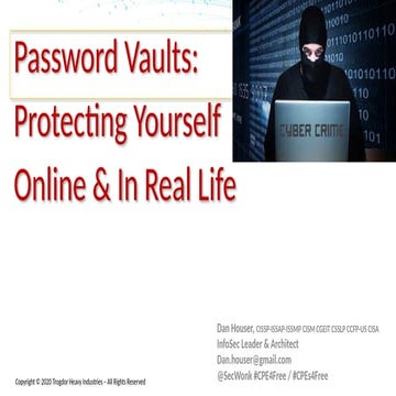 Protect passwords - User Awareness Training