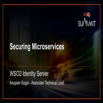 Microservice Protection With WSO2 Identity Server | PPTX
