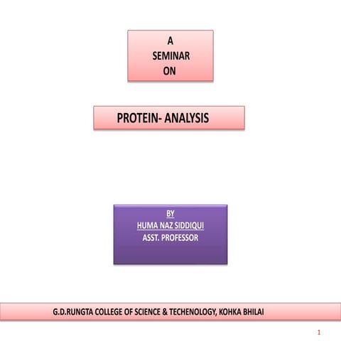 Protein analysis