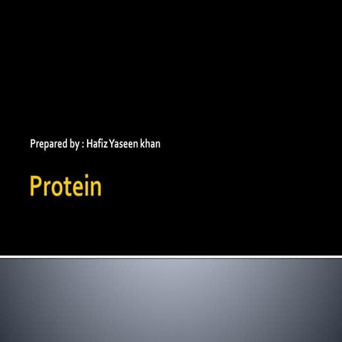 Protein biochemistry