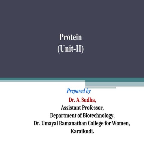 Protein-Structure and its classification