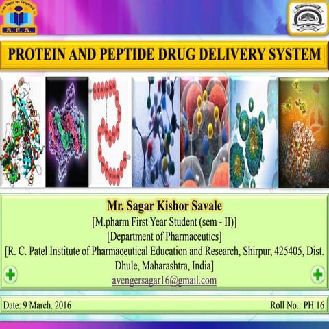 Protein and peptide drug delivery system