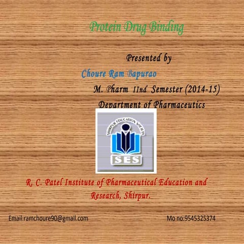 Protein binding of drug.ppt