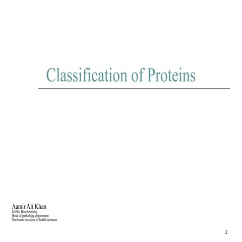 Protein classification