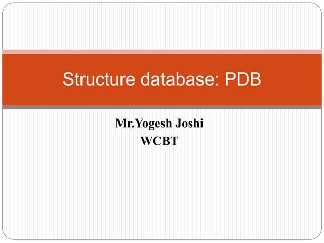 Protein data bank