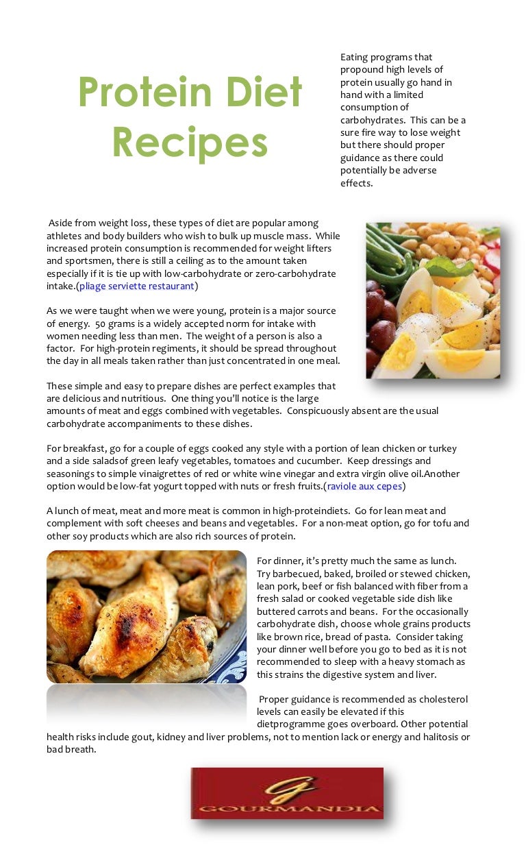 Protein diet recipes