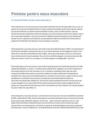 Proteine masa musculara - multipower