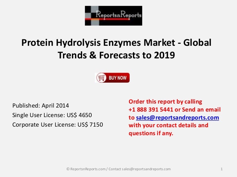 2018 Global Protein Hydrolysis Enzymes Industry Sources, Applications…