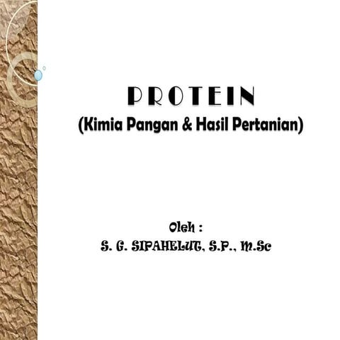 Protein (kimia hasil pertanian)